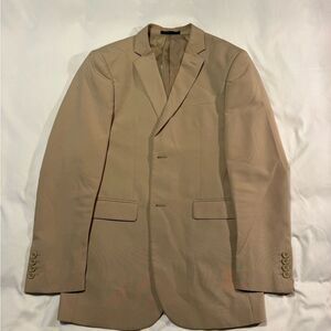 Men's Tan Blazer | Size 38L | Classic Sport Coat | Business & Formal
